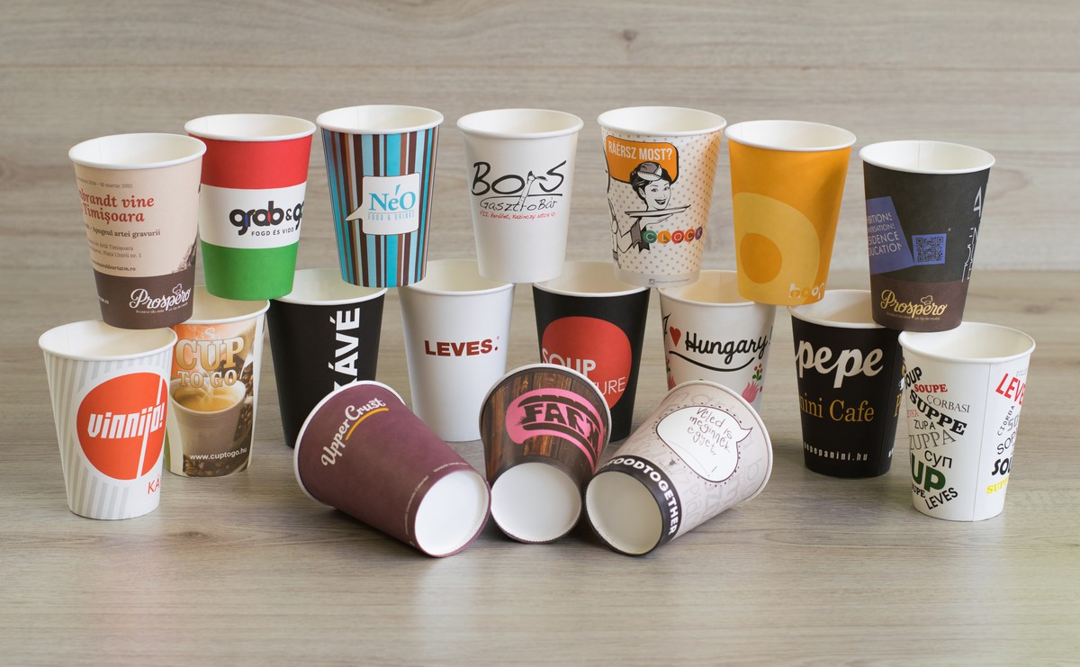 Брендовые бумажные стаканчики